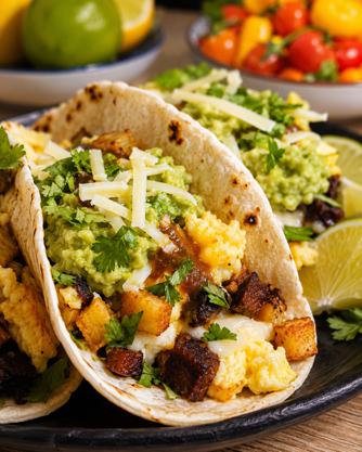 Green Sergeant Breakfast Tacos