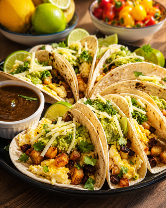 Green Sergeant Breakfast Tacos